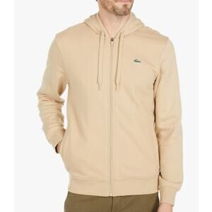 Lacoste Men's Full Zip Fleece Sweatshirt Naturel Clair 3XL